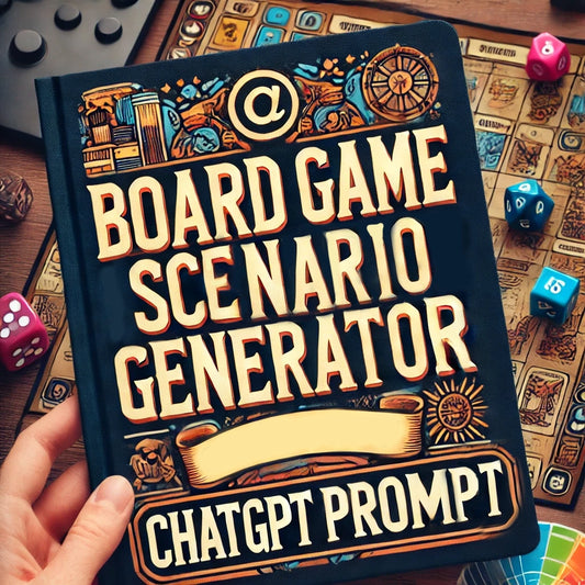 Board Game Scenario Creator | ChatGPT Tool for Unique Game NightsBoard Game Enhancer, Board Game Expansion, Board Game Scenario Creator, Chat GPT, Chat GPT Prompts, ChatGPT, ChatGPT Generator, ChatGPT Prompts, ChatGPT Tools, Custom Game Scenarios, Game Night Tool, Game Rules Generator, Printable Scenario Cards, Unique Game Challenges