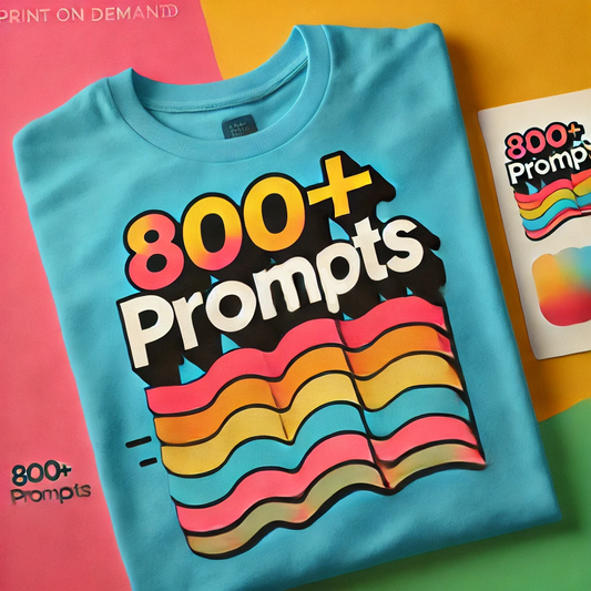 ChatGPT Prompts for Print on Demand Sellers | 40 Different Topics | AI | Digital Download | Instant Access