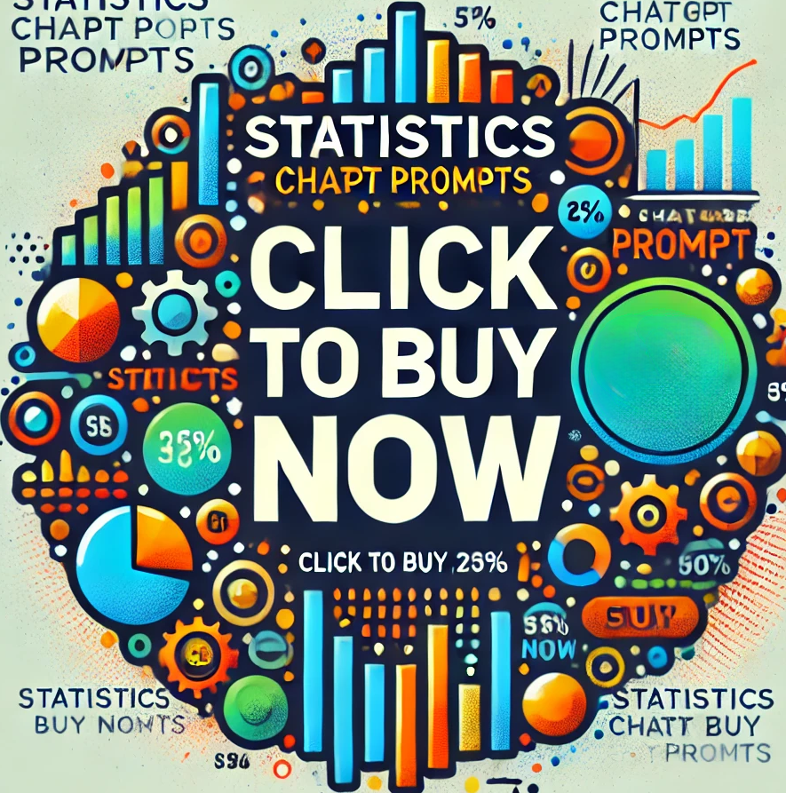 ChatGPT Prompts | Statistics | AI | Digital Download | Chat GPT Prompts