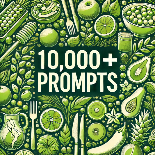 ChatGPT Prompts for Healthy Eating and Meal Planning | 51 Different Topics | AI | Digital Download | Instant Access