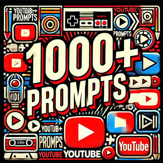 ChatGPT Prompts for YouTube Creators | 55 Different Categories | AI | Digital Download | Instant Access