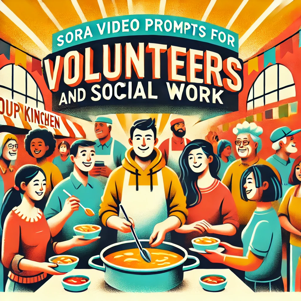 Sora Video Prompts for Volunteer & Social Work Scenes