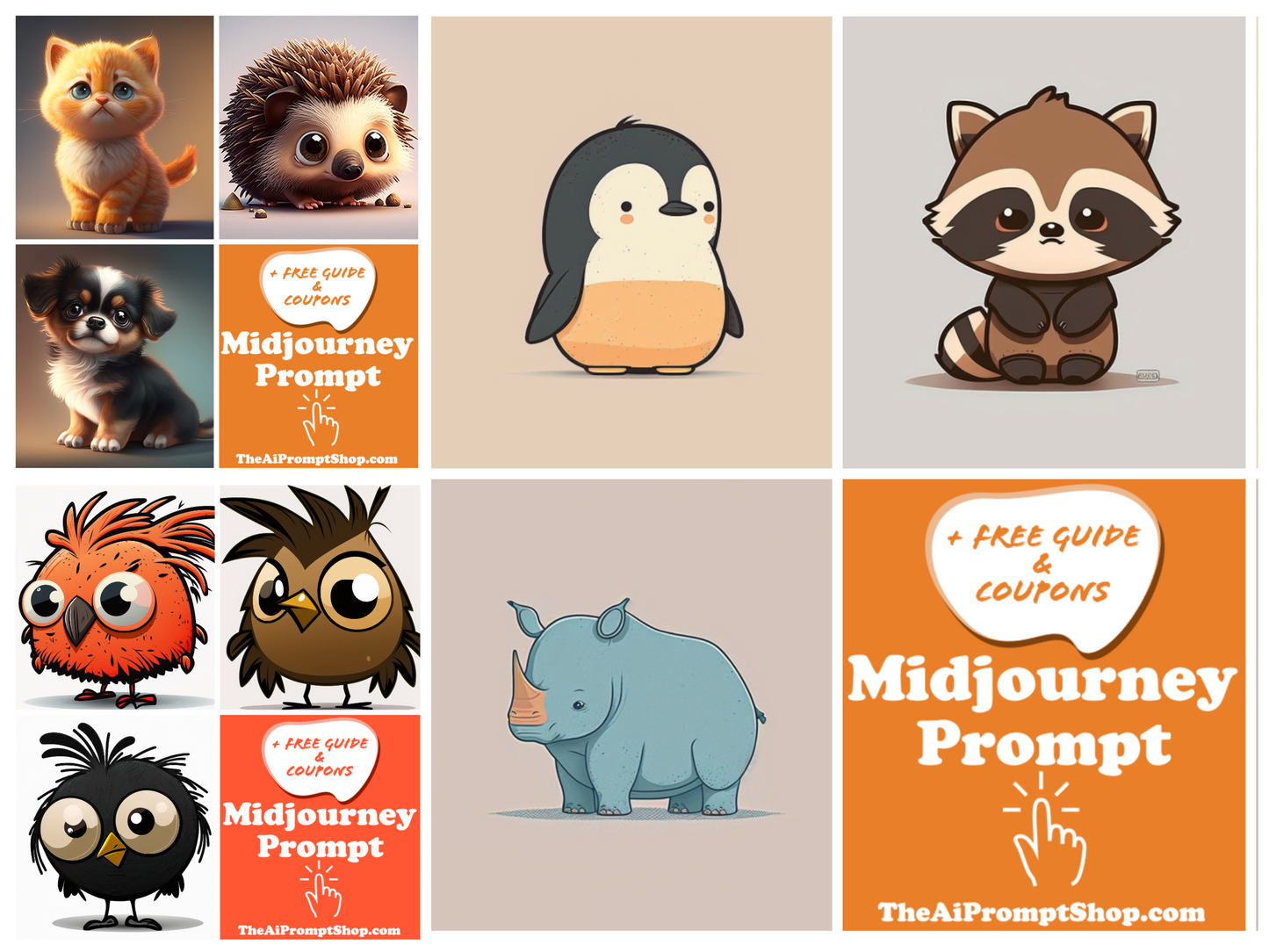 AI Midjourney Prompt for 20 Pack Animal Prompts