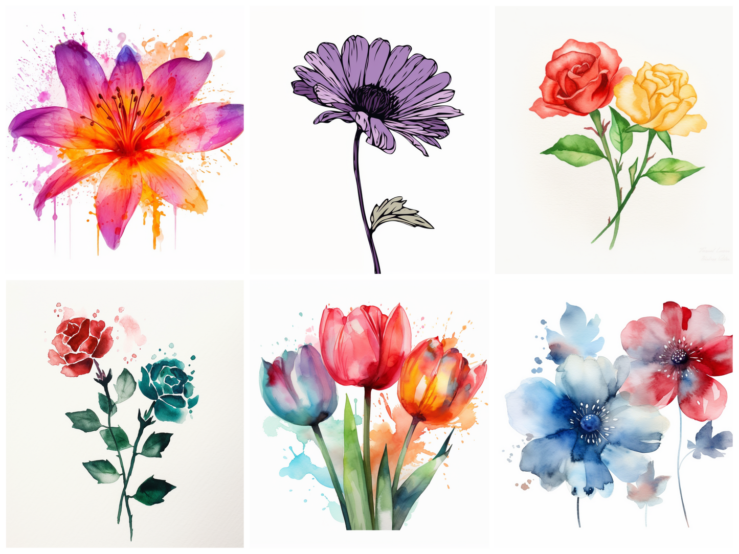 AI Midjourney Prompt for Floral Designs - 50 Pack