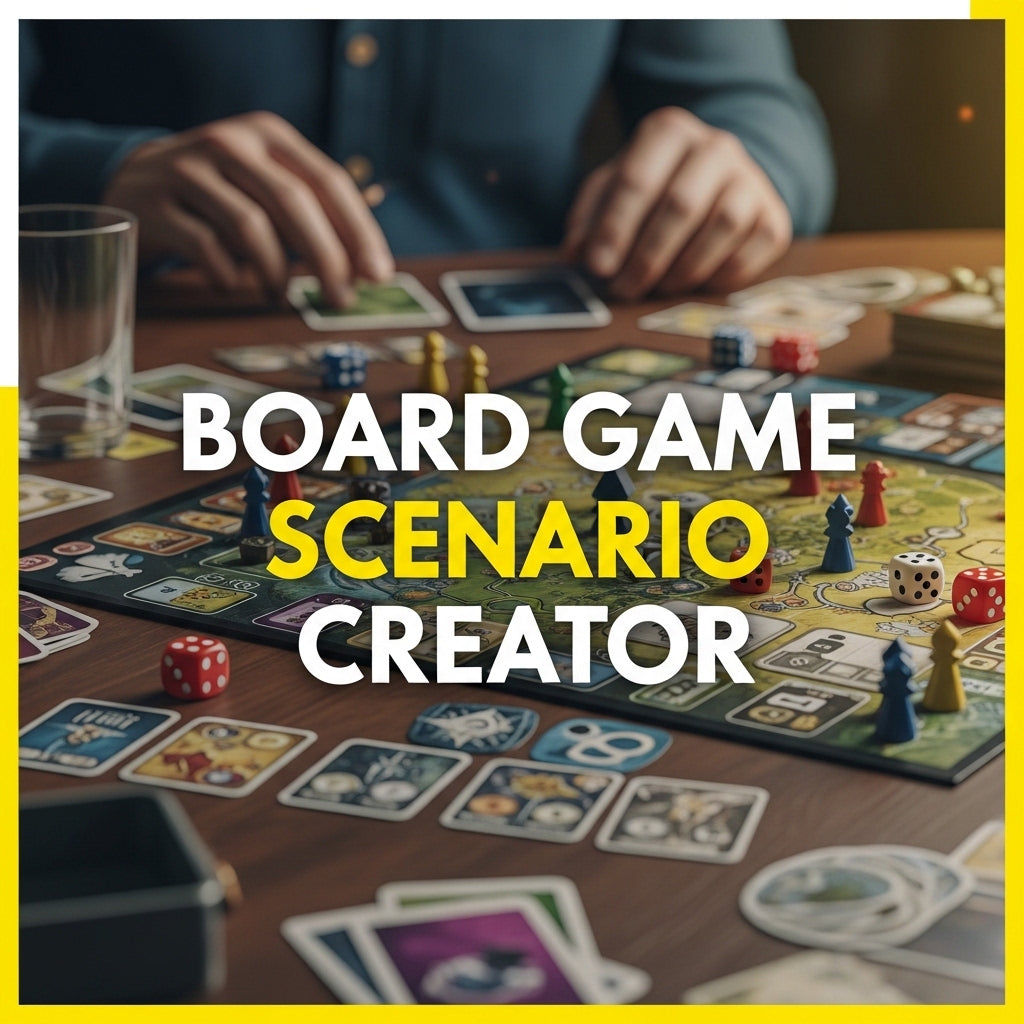 Board Game Scenario Creator | ChatGPT Tool for Unique Game Nights