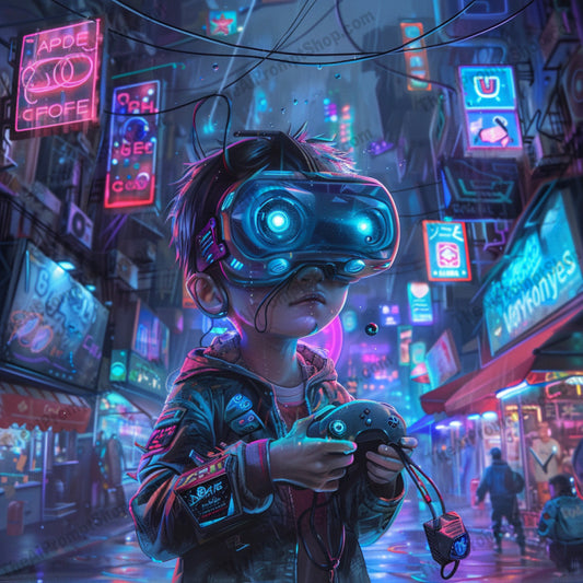 Whimsical Worlds Fantasy and Sci-Fi Children Art AI MidJourney Image Prompt, 8101adventure art, adventurous characters, children illustrations, creative decor, detailed environments, futuristic children, magical landscapes, midjourney, modern fantasy, post-apocalyptic art, retro sci-fi, storytelling art