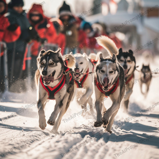 Thrill of the Race AI MidJourney Image Prompt, 8001action, adrenaline, athleticism, competition, dynamic, energy, extreme sports, horse racing, midjourney, motocross, outdoor sports, racing, sled dogs, speed, sports photography, team spirit, thrill, victory., yacht racing