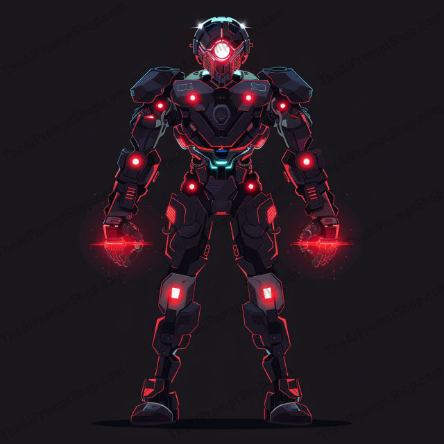 Futuristic Robots AI MidJourney Image Prompt, 9329 Futuristic, midjourney, futuristic, robot, technology, advanced, innovation, engineering, glowing, intricate, components, stylized, lighting effects, detailed, sleek, lines, futuristic design, blue lights, cybernetic, automation, mech, high-tech, Midjourney, Ai, Ai Image Prompt, Image Prompt, Prompt