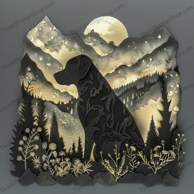 Mystical Silhouettes AI MidJourney Image Prompt, 9307 Isometrics & Icons, midjourney, mystical, silhouettes, enchanted, dreamy, nature, urban, reflection, curiosity, tranquil, beauty, textured, magical, animals, landscape, night, stars, moon, butterflies, fireflies, creative, Midjourney, Ai, Ai Image Prompt, Image Prompt, Prompt