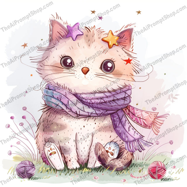 Cute Animal Illustrations AI MidJourney Image Prompt, 9458 Animals, midjourney, cute, animal, illustration, teddy bear, cat, deer, rabbit, whimsical, adorable, playful, charming, digital art, flowers, yarn, butterflies, cartoon, children, fantasy, creative, artwork, Midjourney, Ai, Ai Image Prompt, Image Prompt, Prompt