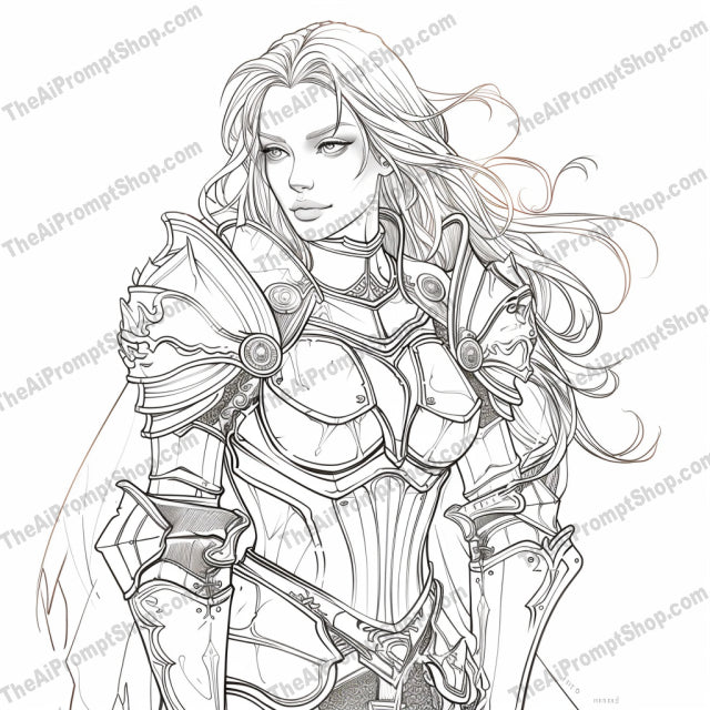 Fantasy Character Line Art AI MidJourney Image Prompt, 8316Ai, Ai Image Prompt, art, black and white, character design, Coloring Pages, decorative, detailed, drawing, elegant, enchanting, fairy tale, fantasy, illustration, Image Prompt, intricate, line art, midjourney, mystical, mythical, mythical creature, ornate, Prompt, sketch, storybook, whimsical