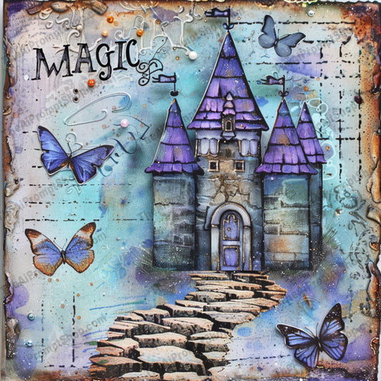 Whimsical Fairy Tale Houses AI MidJourney Image Prompt, 8660Ai, Ai Image Prompt, artistic, butterfly, castle, colorful, creative, dreamlike, enchanted, fairy tale, fantasy, flowers, home, house, illustration, Image Prompt, imaginative, Landscapes & Paintings, lovely, magic, midjourney, Prompt, serene, storybook, unique, vibrant, whimsical