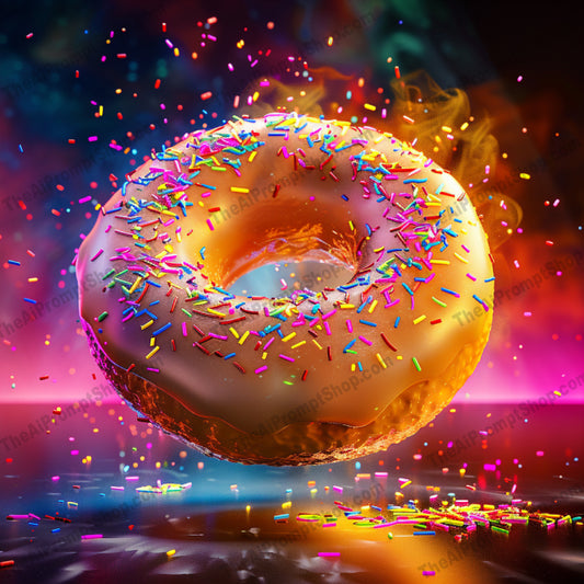 Colorful Artistic Dessert Illustration AI MidJourney Image Prompt, 8200artistic, chocolate cake, colorful, creative, dessert illustration, digital artmidjourney, donut, food art, fruits, indulgence, joy, macaron, pancakes, playful, sweet food, syrup, vibrant, whimsical