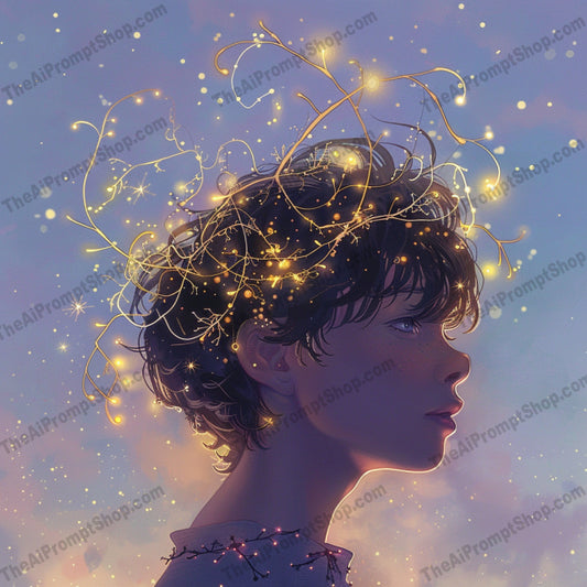 Dreamy Nature Art AI MidJourney Image Prompt, 9350 Fantasy, midjourney, dreamy, nature, silhouette, ethereal, magic, woman, lights, hair, illustration, surreal, whimsical, art, design, beautiful, imaginative, fantasy, artwork, creative, delicate, enchanting, Midjourney, Ai, Ai Image Prompt, Image Prompt, Prompt