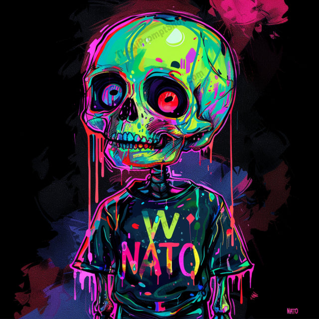 Colorful Drip Monster Art AI MidJourney Image Prompt, 9409 Character Art, midjourney, colorful, drip, monster, cartoon, neon, vibrant, playful, whimsical, art, graphic, t-shirt design, melting, paint, fantasy, illustration, urban, pop art, bright, creature, stylized, contemporary, Midjourney, Ai, Ai Image Prompt, Image Prompt, Prompt