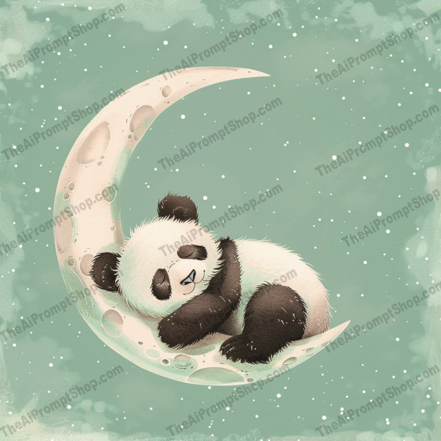 Sleeping Animals on Moon AI MidJourney Image Prompt, 9650 Animals, midjourney, cute, animals, baby animals, sleeping, moon, crescent moon, stars, night sky, dreamy, nursery, children's decor, elephant, fox, koala, panda, whimsical, peaceful, illustration, art, decor, baby room, Midjourney, Ai, Ai Image Prompt, Image Prompt, Prompt