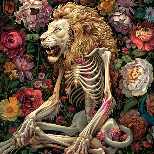 Floral Skeleton Animal Art AI MidJourney Image Prompt, 8675 Animals, midjourney, floral, skeleton, animal, art, illustration, vibrant, colorful, detailed, whimsical, anatomical, nature, fantasy, decorative, unique, creative, flowers, animals with flowers, nature illustration, skeleton art, fantasy art, Midjourney, Ai, Ai Image Prompt, Image Prompt, Prompt