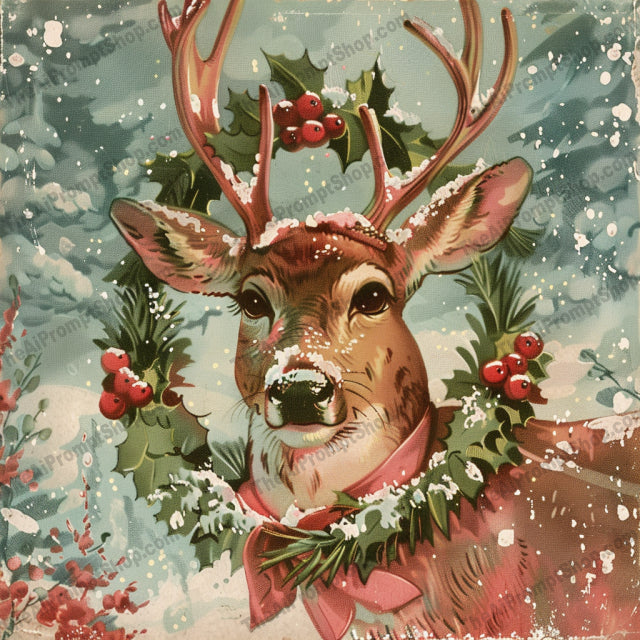 Festive Holiday Illustration AI MidJourney Image Prompt, 8136Artwork, Candy Canes, Celebration, Cheerful, Christmas, Colorful, Festive, Gingerbread Man, Holiday, Holiday Decor, Illustration, Joyful, midjourney, Nostalgic, Santa Hat, Seasonal, Snowy Backdrop, Traditional, Vintage, Whimsical, Winter