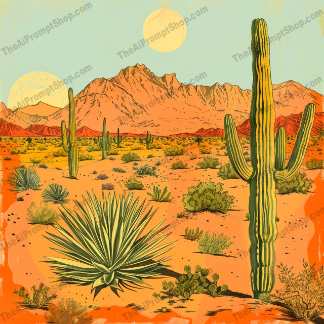 Vintage Landscape Scenes AI MidJourney Image Prompt, 9354 Storybook Illustrations, midjourney, vintage, landscape, nostalgic, detailed, muted colors, scenic, nature, cityscape, urban, desert, forest, underwater, old-fashioned, classic, artistic, illustration, antique, retro, picturesque, art, Midjourney, Ai, Ai Image Prompt, Image Prompt, Prompt