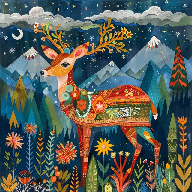 Whimsical Woodland Animals Art AI MidJourney Image Prompt, 8429Ai, Ai Image Prompt, Animals, art, bear, colorful, decor, deer, details, enchanted, fantasy, forest, illustration, Image Prompt, magical, midjourney, nature, patterns, Prompt, rabbit, squirrel, vibrant, whimsical, wildlife, woodland