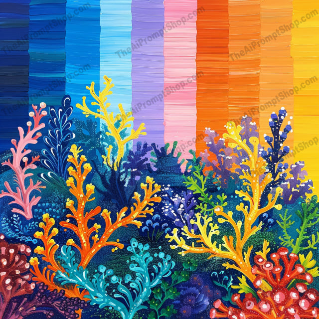 Vibrant Nature Art AI MidJourney Image Prompt, 8399Ai, Ai Image Prompt, art, beauty, bright, butterflies, colorful, coral, detailed, flora, Florals, flowers, illustration, Image Prompt, landscape, marine life, midjourney, nature, painting, Prompt, realistic, texture, vibrant, vivid, whimsical, wildlife