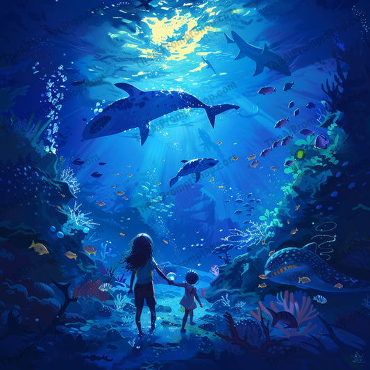 AI MidJourney Image Prompt, Jungle Whispers and Wonders, 4945Adventurous kids, Aquatic marvels, Bioluminescent mysteries, chat gpt, chat gpt prompts, chatgpt, chatgpt prompts, Dinosaur fascination, Exploratory awe, Hidden artifacts, Jungle treasures, Lush wilderness, midjourney, Prehistoric discoveries, Storybook Illustrations, Submerged fantasies