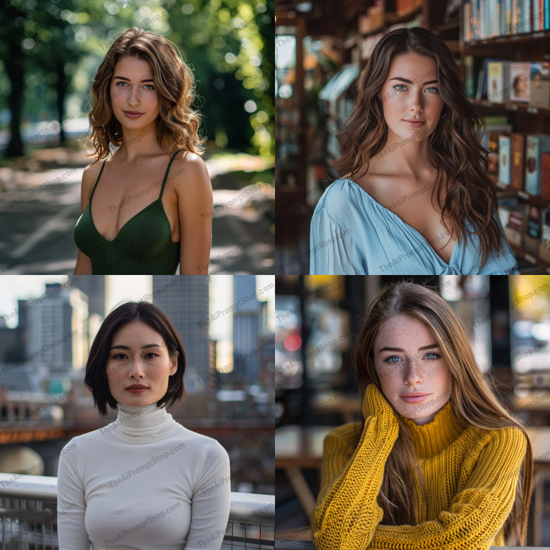 Fashion Lifestyle Portrait AI MidJourney Image Prompt, 8310Ai, Ai Image Prompt, blog, casual, chic, city, contemporary, elegance, fashion, Image Prompt, indoor, lifestyle, magazine, midjourney, model, nature, outdoor, photography, portrait, Portraits & People, promotion, Prompt, scenery, social media, style, urban