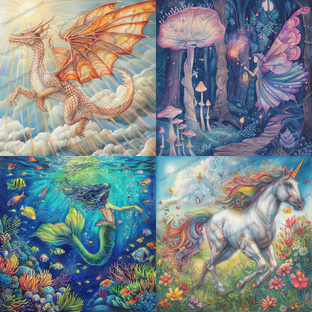 Fantasy creature artwork created from an AI image prompt.