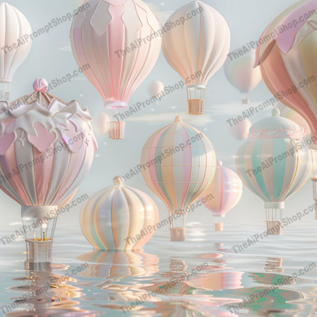 Surreal Fantasy Art AI MidJourney Image Prompt, 9280 Fantasy, midjourney, surreal, fantasy, art, nature, underwater, fish, geometric, shapes, balloons, whimsical, reflection, serene, glittering, lights, colorful, pastel, dreamlike, artistic, calm, ethereal, Midjourney, Ai, Ai Image Prompt, Image Prompt, Prompt