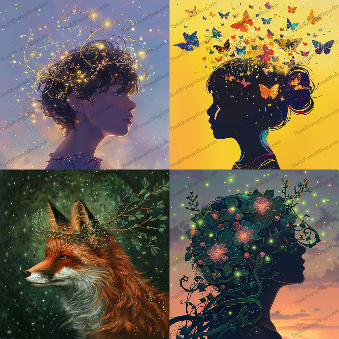 Dreamy nature art in a fantasy style created from an AI image prompt.