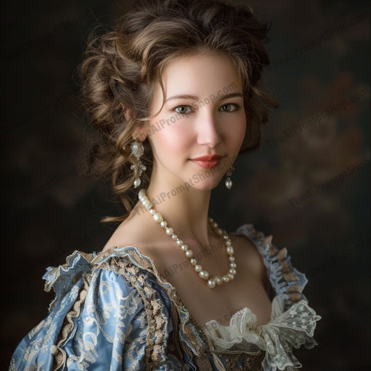 Vintage Portraits in Classical Costumes AI MidJourney Image Prompt, 8169antique look, artistic capture, classic elegance, classical costumes, detailed textiles, elegant design, era-specific clothing, fashion history, historic portraits, historical attire, historical fashion, luxurious fabric, midjourney, old world charm, opulent fashion, period clothing, regal costumes, renaissance attire, rich textures, timeless style, vintage portrait
