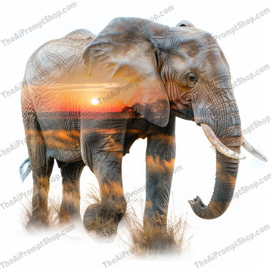 Creative Wildlife Art AI MidJourney Image Prompt, 8421Ai, Ai Image Prompt, animal, Animals, art, artistic, canvas, cheetah, creative, decoration, double exposure, elephant, gift, giraffe, habitat, homedécor, Image Prompt, lion, majestic, midjourney, nature, print, Prompt, savannah, watercolor, wildlife