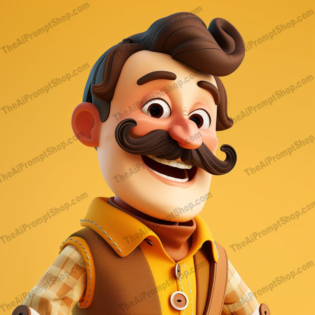 Whimsical Cartoon Portraits AI MidJourney Image Prompt, 8362accessories, Ai, Ai Image Prompt, Animation & Cartoons, attire, bright, cartoon, character, charming, colorful, creative, exaggerated features, expressive, fun, illustration, Image Prompt, midjourney, minimalist background, personality, playful, portrait, Prompt, stylized, unique, vibrant, whimsical