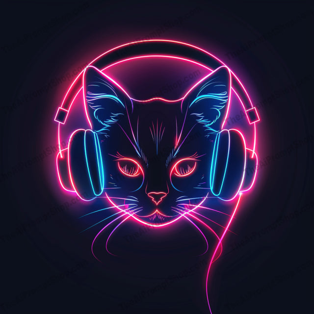 Neon Animal Art AI MidJourney Image Prompt, 9277 Animals, midjourney, neon, animal art, modern illustration, vibrant colors, contemporary, eagle, cat, lion, headphones, sunglasses, digital art, graphic design, wildlife, colorful, artwork, glowing, electric, feline, avian, glasses, neon lights, Midjourney, Ai, Ai Image Prompt, Image Prompt, Prompt