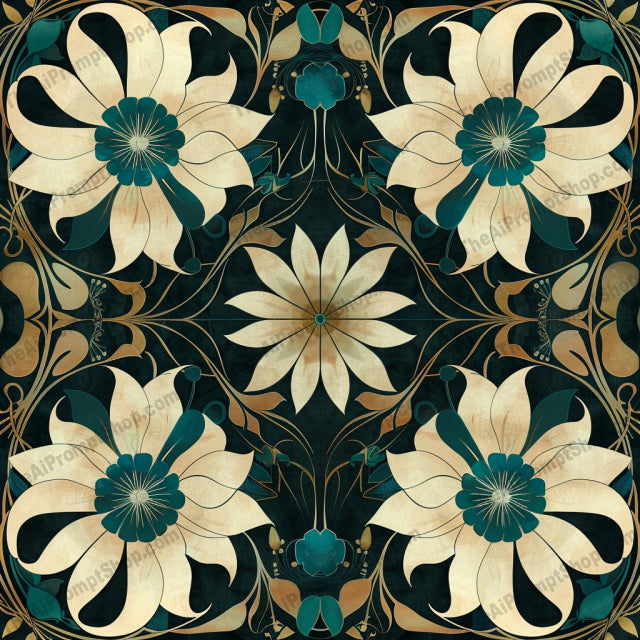 AI MidJourney Image Prompt, Ornate Symmetry, 4763Abstract petal convergence, Art Nouveau tessellation, Baroque ornamentation, chat gpt, chat gpt prompts, chatgpt, chatgpt prompts, Dark elegance pattern, Decorative arabesque ensemble, Geometric floral motifs, Harmonious filigree display, Intricate mandala forms, midjourney, Mosaic tile artwork, Patterns & Wallpapers, Renaissance symmetry design