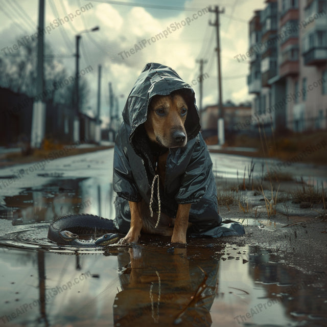 AI MidJourney Image Prompt, Melancholic Serenity, 4925Atmospheric perspective, chat gpt, chat gpt prompts, chatgpt, chatgpt prompts, Cinematic street scenes, Desaturated tones, midjourney, Moody blues, Motion blur, Rainy ambiance, Reflective surfaces, Solitary figures, Storybook Illustrations, Twilight calm, Urban tranquility