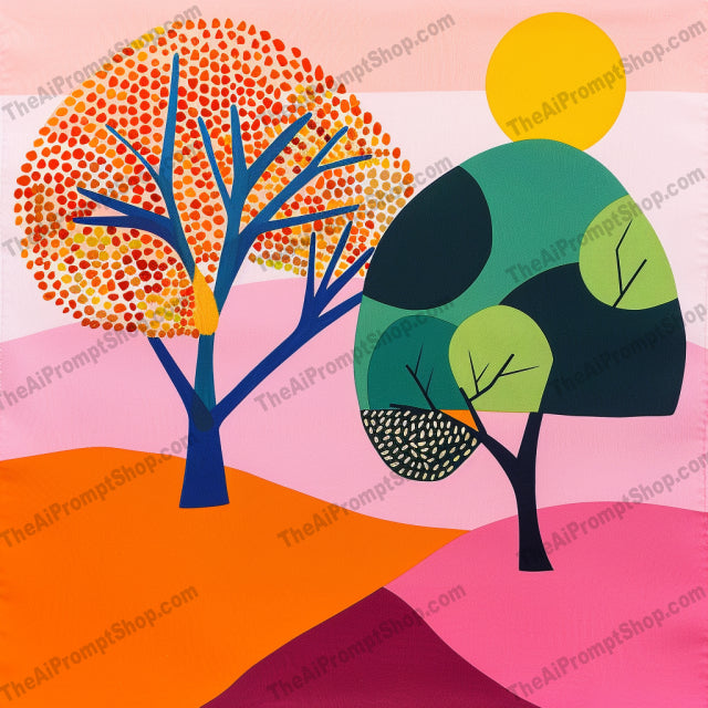 Colorful Nature Landscapes AI MidJourney Image Prompt, 9348 Clothing, Fashion & Accessories, midjourney, colorful, nature, landscapes, abstract, cacti, flowers, succulents, trees, modern, artistic, bold shapes, vivid colors, stylized, flora, digital art, vibrant, decorative, contemporary, summer, bright, Midjourney, Ai, Ai Image Prompt, Image Prompt, Prompt