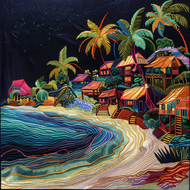Whimsical Landscape Embroidery AI MidJourney Image Prompt, 9568 Fantasy, midjourney, whimsical, landscape, embroidery, fantasy, colorful, stitching, nature, magic, detailed, vibrant, imaginative, artwork, creative, handmade, decor, fantasyland, textile art, unique, captivating, art, Midjourney, Ai, Ai Image Prompt, Image Prompt, Prompt