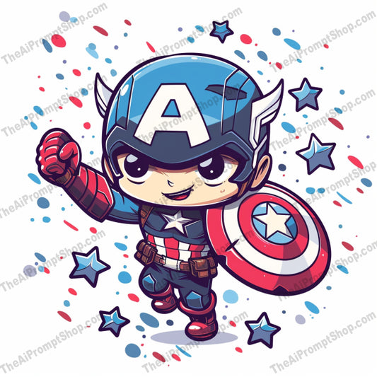 Chibi-Style Popular Characters AI MidJourney Image Prompt, 8422adorable, Ai, Ai Image Prompt, anime style, artistic, bold lines, cartoon style, character art, chibi, colorful illustration, comic style, cute art, cute design, digital art, eye-catching, fan art, fun design, illustration, Image Prompt, midjourney, playful artwork, pop culture, popular characters, Prompt, T Shirt Designs, vibrant colors