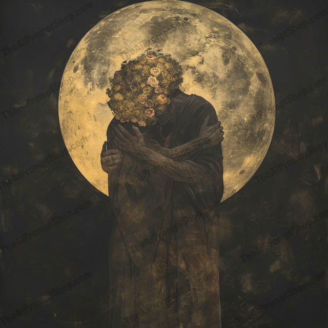 Ethereal Celestial Art AI MidJourney Image Prompt, 8925 Landscapes & Paintings, midjourney, ethereal, celestial, surreal, art, cosmos, dark, moody, human figures, emotional, conceptual, intense, interaction, mystical, otherworldly, otherworldly beings, abstract, universe, otherworldly connections, stars, solar objects, cosmic art, Midjourney, Ai, Ai Image Prompt, Image Prompt, Prompt