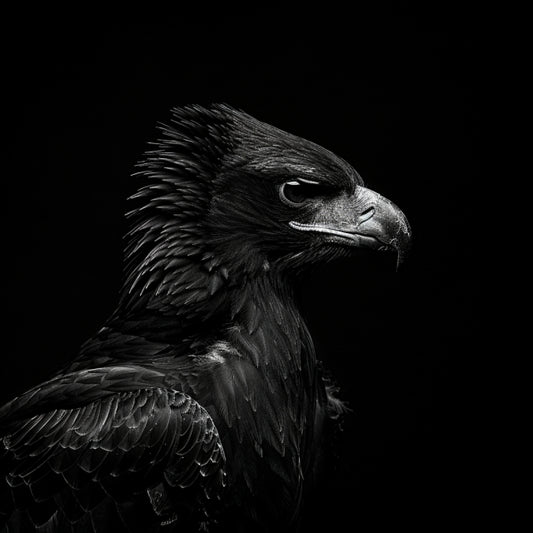 Majestic Animal Portraits AI MidJourney Image Prompt, 9078 Animals, midjourney, majestic, animal, portrait, black eagle, golden horse, tiger, grey wolf, wildlife, nature, regal, elegant, beauty, detailed, dark background, distinctive, natural grace, photography, exquisite, magnificent, noble, Midjourney, Ai, Ai Image Prompt, Image Prompt, Prompt