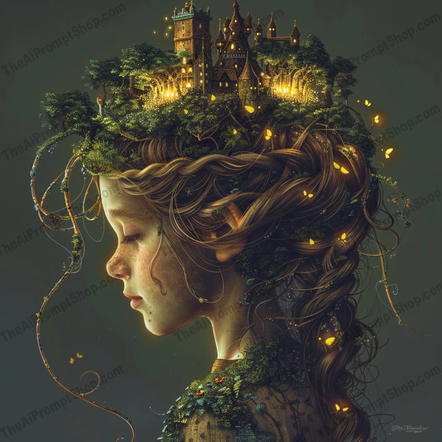 Surreal Fantasy Portrait AI MidJourney Image Prompt, 8805 Animals, midjourney, surreal, fantasy, portrait, imaginative, dream-like, whimsical, artistic, creative, glowing lights, towns, balloons, celestial bodies, underwater, vibrant, hairstyle, enchanted, magical, detailed, illustration, ethereal, Midjourney, Ai, Ai Image Prompt, Image Prompt, Prompt