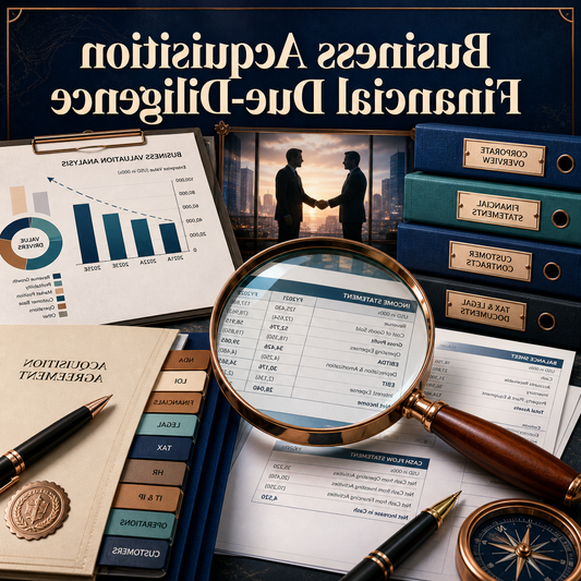 business acquisition financial due diligence organizer product image 2