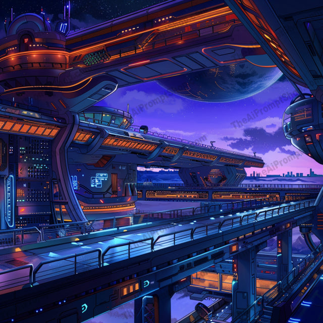 Futuristic Urban Landscapes AI MidJourney Image Prompt, 9295 Landscapes & Paintings, midjourney, futuristic, urban, landscape, neon, streets, architecture, modern, technology, greenery, nature, cityscape, futuristic city, neon lights, urban jungle, advanced tech, cyberpunk, sci-fi, night scene, city lights, digital art, Midjourney, Ai, Ai Image Prompt, Image Prompt, Prompt