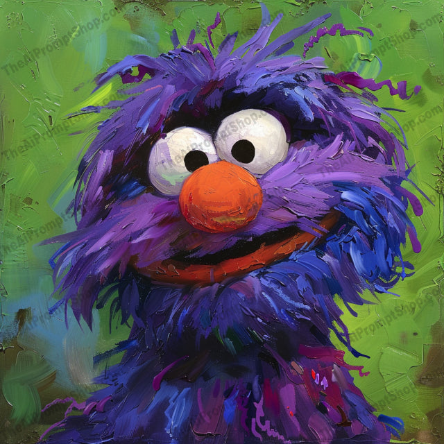 Colorful Muppet Characters AI MidJourney Image Prompt, 9473 Animation & Cartoons, midjourney, Muppet, characters, colorful, vibrant, expressive, illustration, dynamic, brushstrokes, textured, Sesame Street, Big Bird, Oscar the Grouch, Grover, abstract, artistic, childhood, nostalgia, happy, playful, fun, Midjourney, Ai, Ai Image Prompt, Image Prompt, Prompt