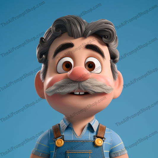 Whimsical Cartoon Portraits AI MidJourney Image Prompt, 8362accessories, Ai, Ai Image Prompt, Animation & Cartoons, attire, bright, cartoon, character, charming, colorful, creative, exaggerated features, expressive, fun, illustration, Image Prompt, midjourney, minimalist background, personality, playful, portrait, Prompt, stylized, unique, vibrant, whimsical