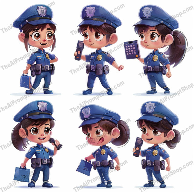 Children's Professional Costumes AI MidJourney Image Prompt, 9150 Animation & Cartoons, midjourney, children, costumes, professionals, astronauts, doctors, firefighters, police officers, illustration, whimsical, playful, storybooks, children’s decor, educational, kids, dress-up, career day, fun, imaginative, cute, cartoon, Midjourney, Ai, Ai Image Prompt, Image Prompt, Prompt