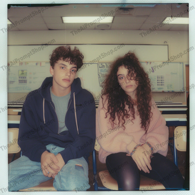 Blurred Classroom Portraits AI MidJourney Image Prompt, 9579 Portraits & People, midjourney, retro, classroom, portraits, friendship, vintage, fashion, nostalgia, candid, students, school, group, outfits, chairs, benches, indoors, blurred, memories, social, style, education, Midjourney, Ai, Ai Image Prompt, Image Prompt, Prompt