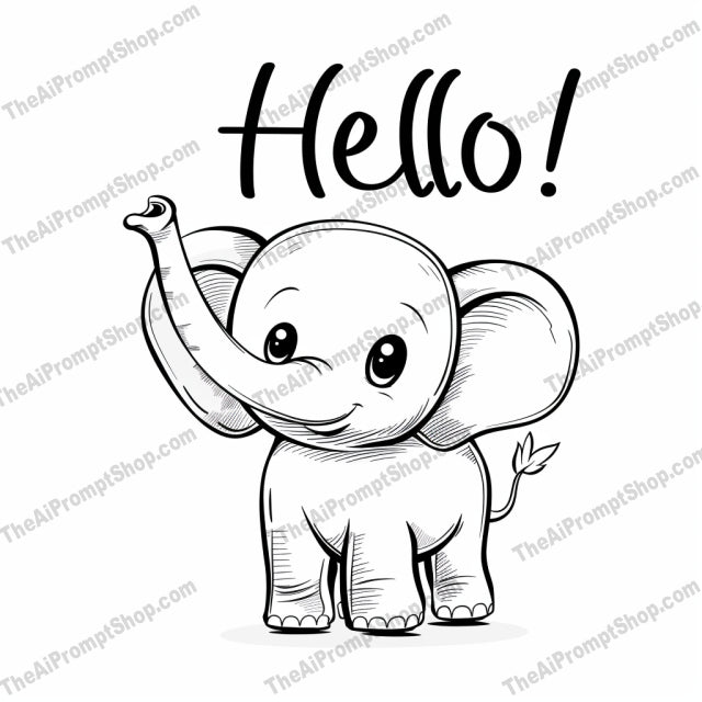 Cute Black and White Animals AI MidJourney Image Prompt, 9045 Animals, midjourney, cute animals, black and white, cat, fox, elephant, panda, hand-drawn, playful, joyful, adorable, line art, cartoon style, sketch, illustration, kids art, whimsical, minimalist, sweet, expressive, fun, Midjourney, Ai, Ai Image Prompt, Image Prompt, Prompt