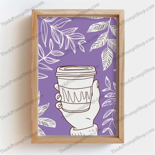 Cheers in Style AI MidJourney Image Prompt, 8019artistic, beer, beverage, botanical, chic, cocktail, coffee, contemporary, decor, drinks, framed art, graphic design, hand-drawn, midjourney, minimalist, modern art, purple, stylish, wall art, wine